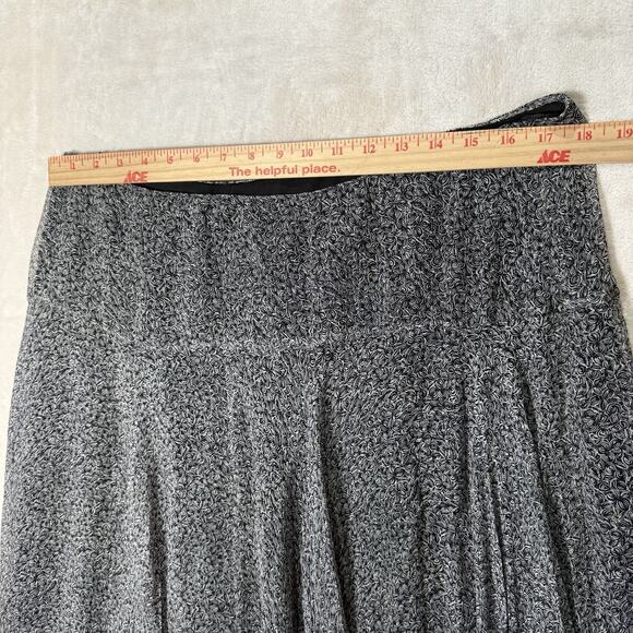 Y2K Fairy Skirt Silk Black Grey Flowy Asymmetric Hem Womens Size 14 Nine West - Picture 7 of 8